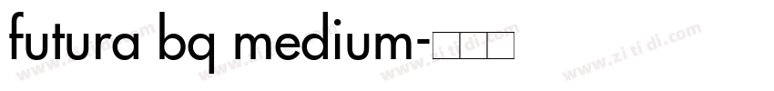 futura bq medium字体转换